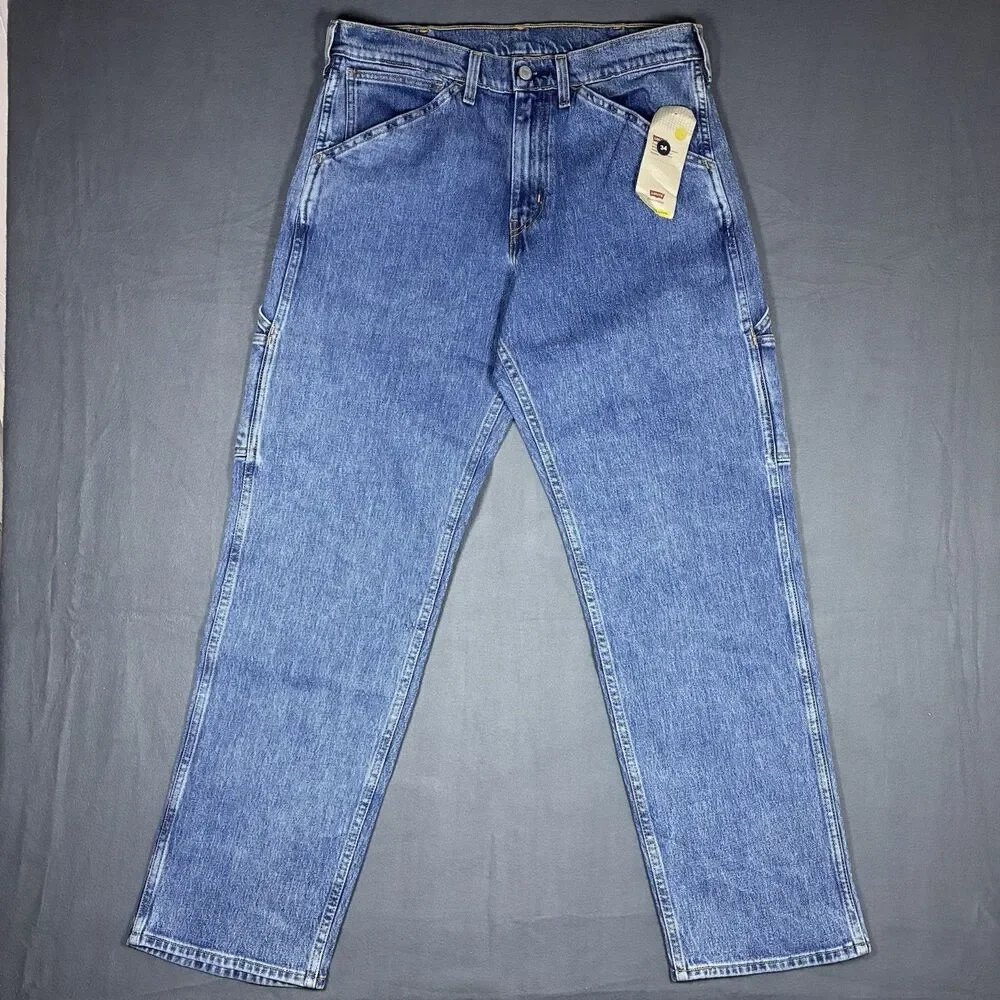 Levi’s Men’s Workwear Utility Fit Jeans 34x32 Relaxed-Fit Straight Leg Blue NWT